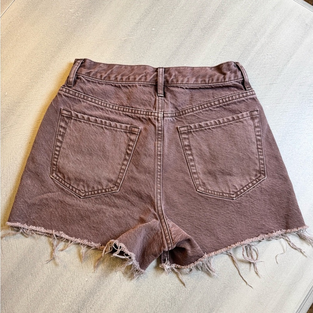 PacSun Ultra High Rise Vintage Women's Shorts - Brown - Picture 2 of 6